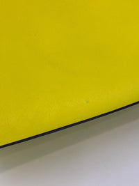 Selma Medium Satchel Neon Yellow Saffiano Leather