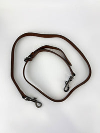 Matelassé Denim and Leather Hobo Bag Blue/Brown
