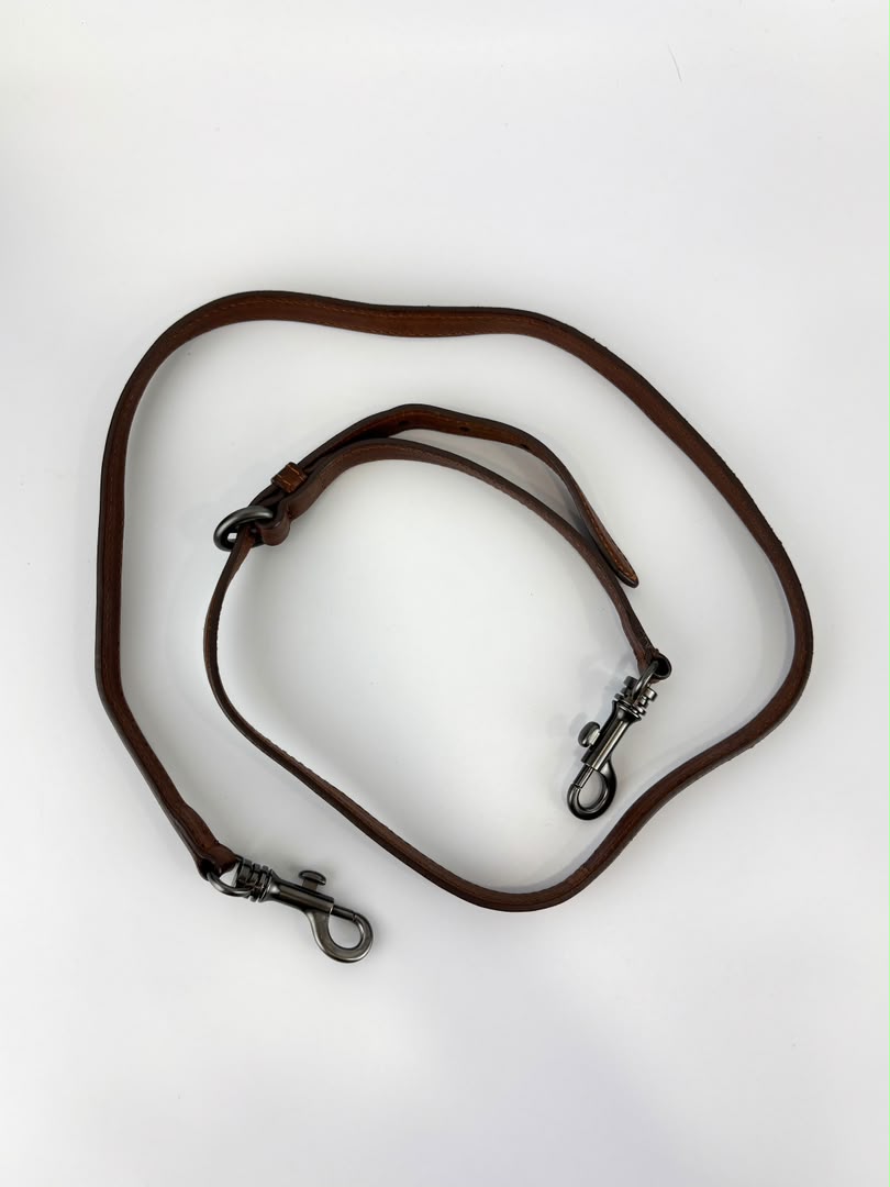 Matelassé Denim and Leather Hobo Bag Blue/Brown