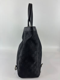 293580 Abbey Large D-Ring Tote GG Canvas Black