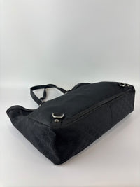 293580 Abbey Large D-Ring Tote GG Canvas Black