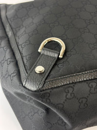 293580 Abbey Large D-Ring Tote GG Canvas Black