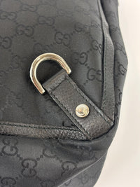 293580 Abbey Large D-Ring Tote GG Canvas Black
