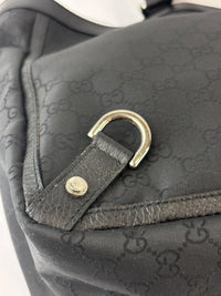 293580 Abbey Large D-Ring Tote GG Canvas Black