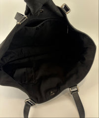 293580 Abbey Large D-Ring Tote GG Canvas Black