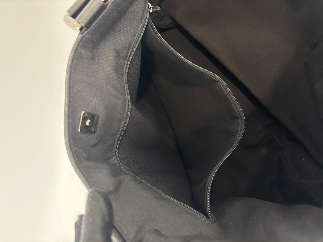 293580 Abbey Large D-Ring Tote GG Canvas Black