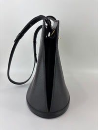 Vintage Cluny Bucket Bag Black Epi Leather