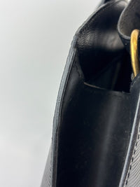 Vintage Cluny Bucket Bag Black Epi Leather
