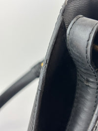 Vintage Cluny Bucket Bag Black Epi Leather