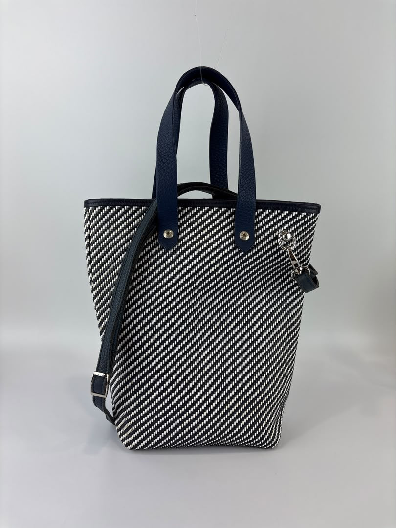 Vintage Ahmedabad Diago PM Tote Black / White / Navy