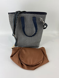 Vintage Ahmedabad Diago PM Tote Black / White / Navy