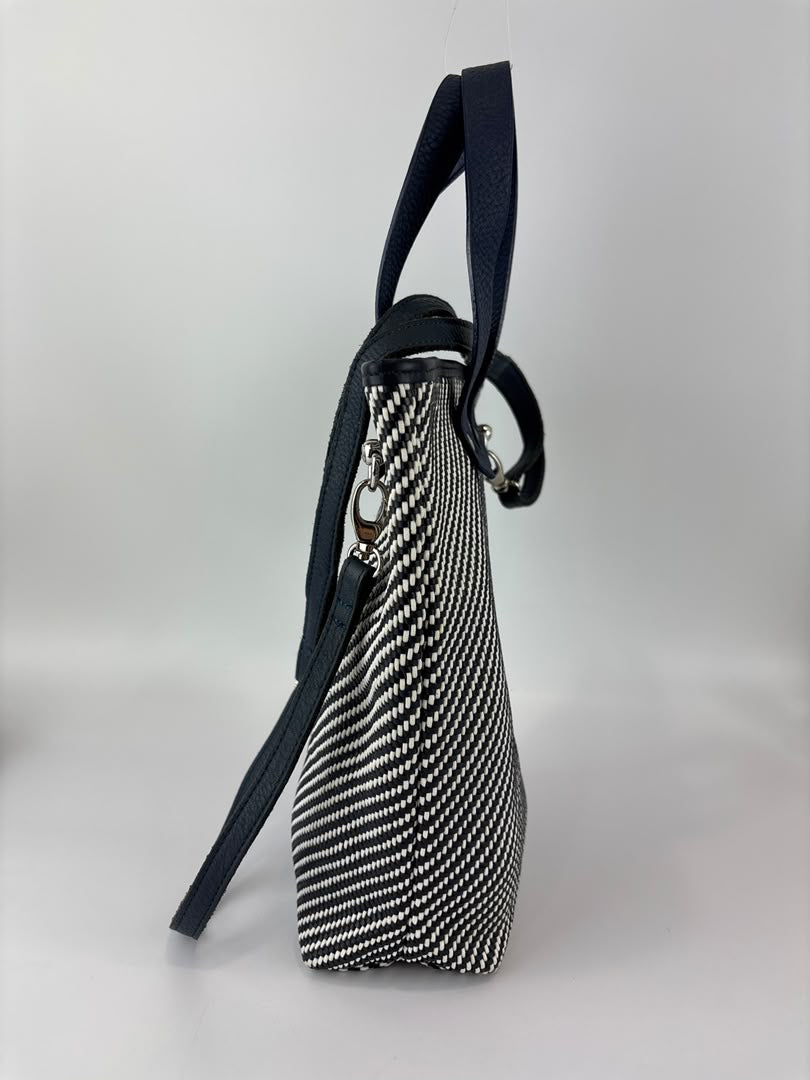 Vintage Ahmedabad Diago PM Tote Black / White / Navy