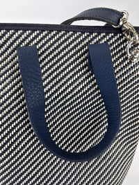 Vintage Ahmedabad Diago PM Tote Black / White / Navy