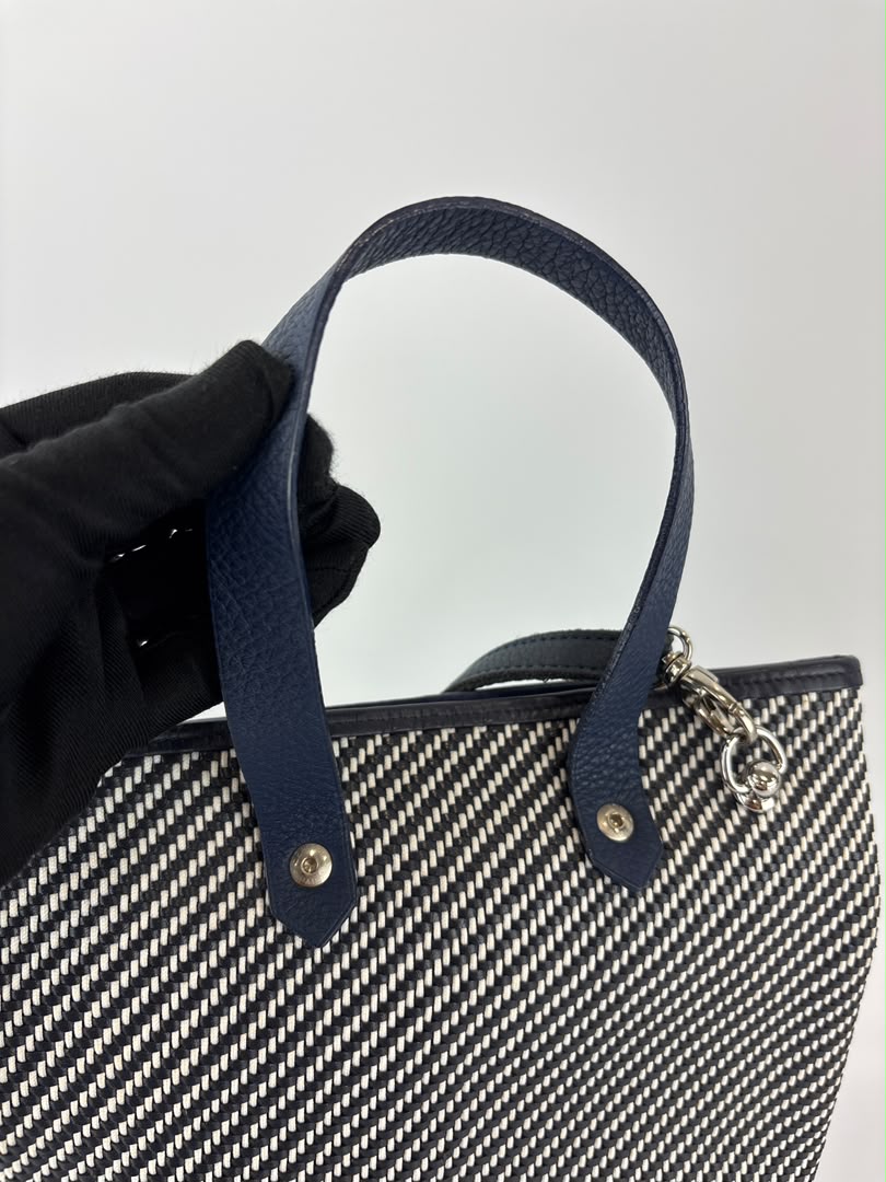 Vintage Ahmedabad Diago PM Tote Black / White / Navy