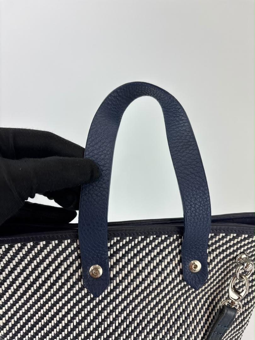 Vintage Ahmedabad Diago PM Tote Black / White / Navy