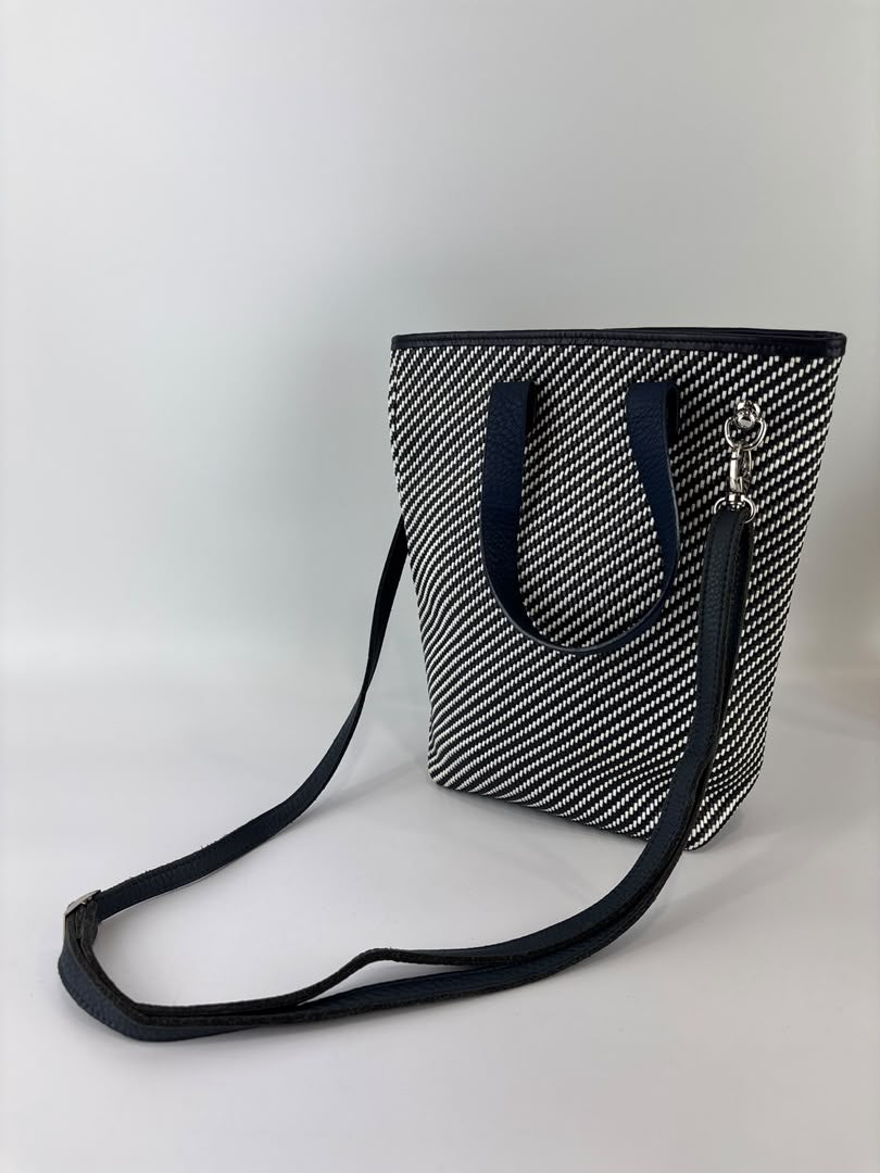Vintage Ahmedabad Diago PM Tote Black / White / Navy