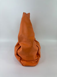 The Shoulder Pouch Orange Calfskin