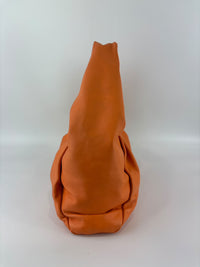 The Shoulder Pouch Orange Calfskin