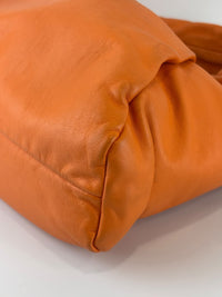 The Shoulder Pouch Orange Calfskin