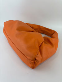 The Shoulder Pouch Orange Calfskin