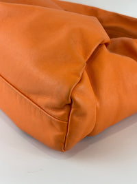 The Shoulder Pouch Orange Calfskin