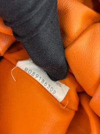 The Shoulder Pouch Orange Calfskin