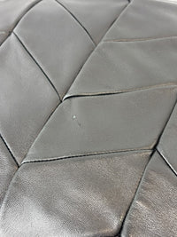 Quilted Chevron Hobo Bag Black Leather