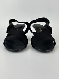 Vale 55 Vara Bow Slingback Sandals in Black Size 7.5 D