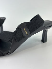 Vale 55 Vara Bow Slingback Sandals in Black Size 7.5 D