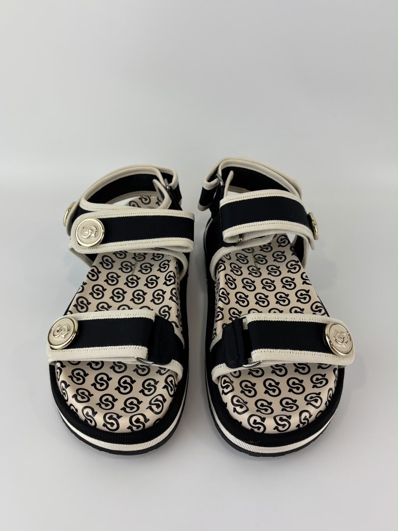 Kalie Gancio Platform Velcro Sandals Size 7.5 C