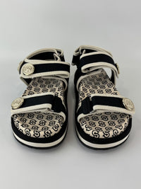Kalie Gancio Platform Velcro Sandals Size 7.5 C