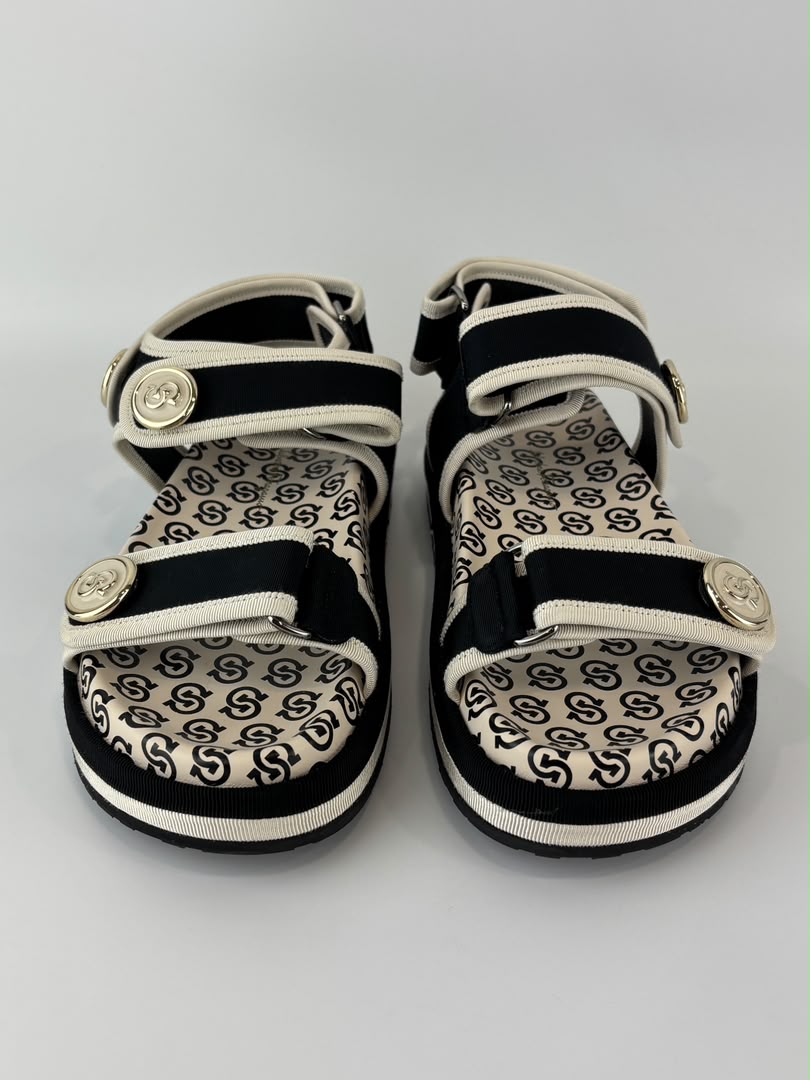 Kalie Gancio Platform Velcro Sandals Size 7.5 C