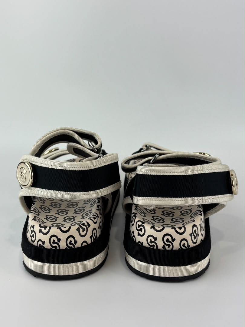 Kalie Gancio Platform Velcro Sandals Size 7.5 C