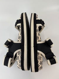 Kalie Gancio Platform Velcro Sandals Size 7.5 C