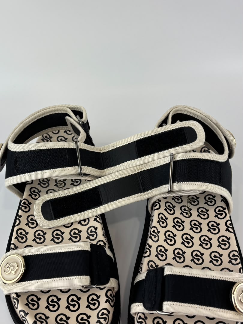 Kalie Gancio Platform Velcro Sandals Size 7.5 C