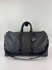 Keepall Bandouliere 45 in Damier Graphite Canvas