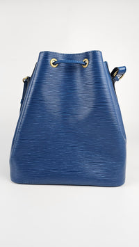 Blue Epi Petit Noe Bucket Bag