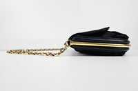 Black Pony Hair Arad Clutch Bag