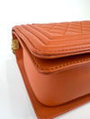 Boy Quilted Calfskin Old Medium Orange GHW