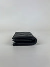 Black Cannage Lambskin Mini Lady Dior Gardenia Wallet