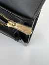 Black Cannage Lambskin Mini Lady Dior Gardenia Wallet