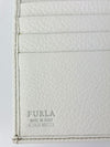 White Leather Long Flap Wallet