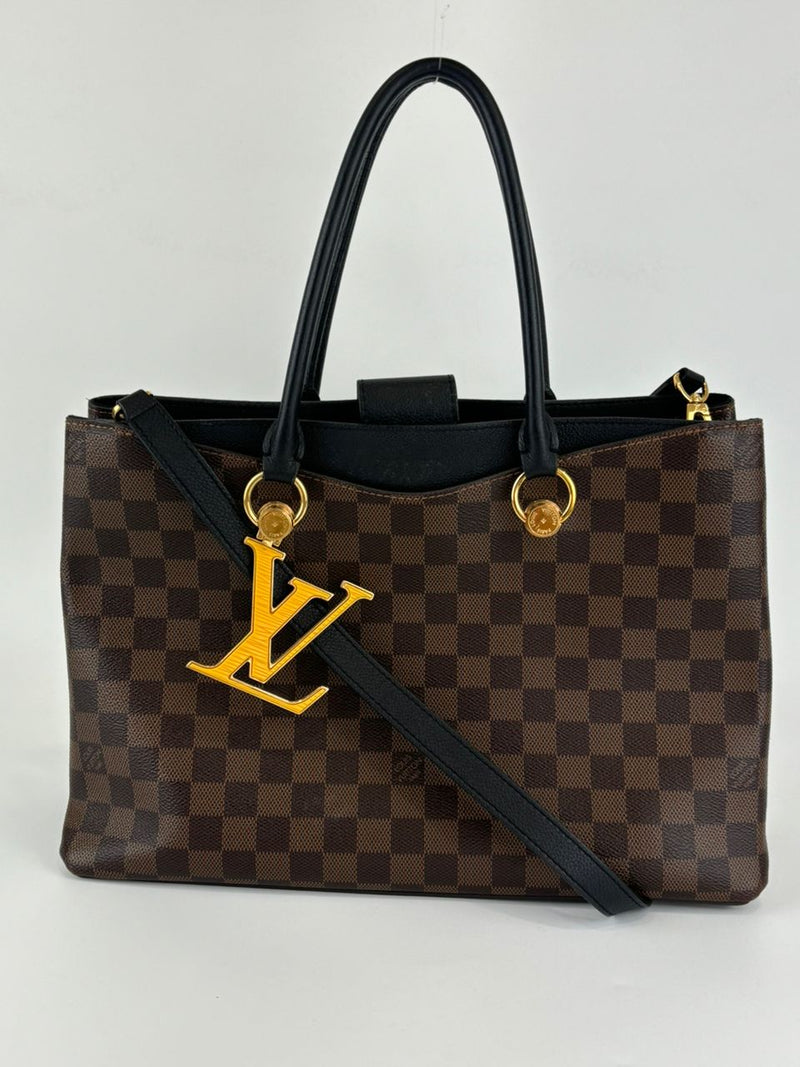 N40050 Riverside Tote in Damier Ebene/Noir