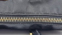 Vintage Black Nylon Top Handle Bag GHW