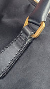 Vintage Black Nylon Top Handle Bag GHW