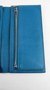 Bearn Bicolor Wallet Soufflet Epsom Bleu Nuit / Turquoise PHW