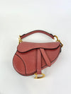 Mallow Rose Python Mini Saddle Bag