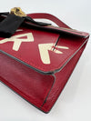 Red Leather Osiride Future Top Handle Bag