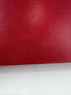 Red Leather Osiride Future Top Handle Bag