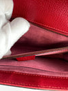 Red Leather Osiride Future Top Handle Bag